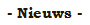 - Nieuws -